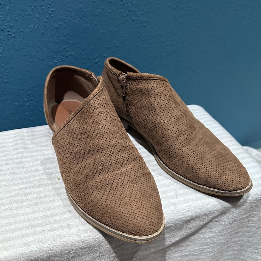 Brown Slip-On boots